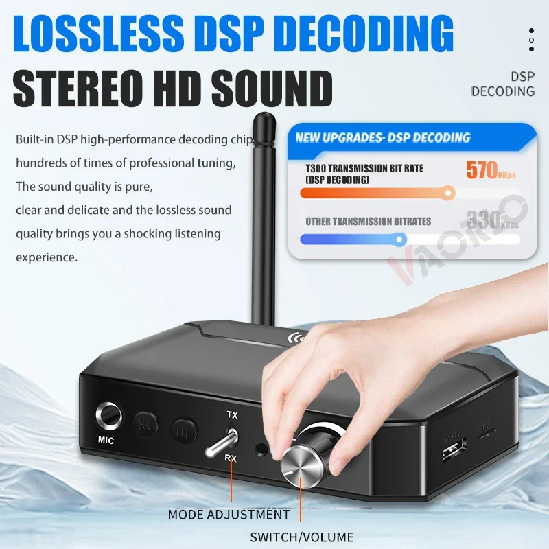 NFC بلوتوث 5.3 جهاز ريسيفر استقبال وإرسال الصوت 3....