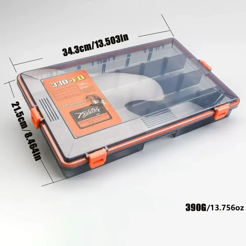Compact Multi-Compartment Fishing Accessory Organizer Box