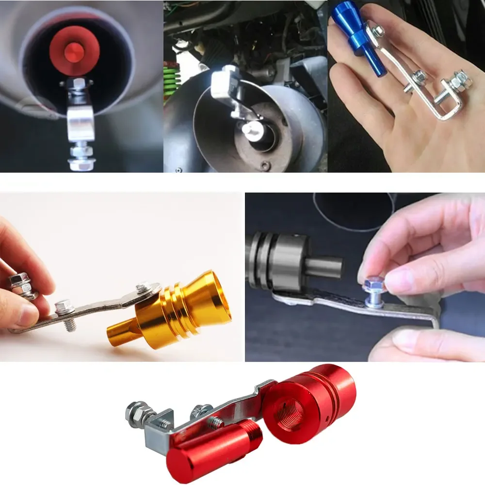 Car Turbmuffler Universal Sound Simulator Car Turbo Sound Whistle S/M/L/XL Vehicle Refit Device Exhaust Pipe Turbo Whistle