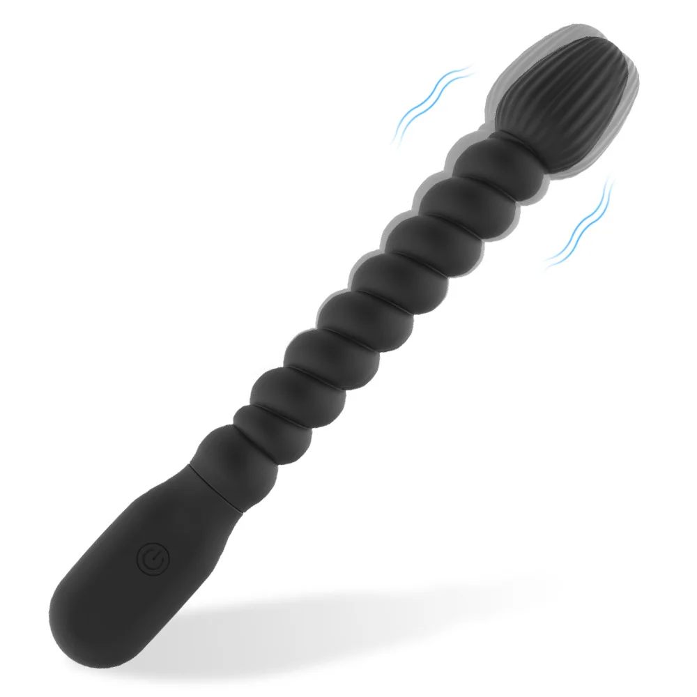 2023 new Vibrators Anal Beads 10 Speeds Female for Women Soft Butt Plug Stimulator Vibrating Gay Sex Toys for Men A_voghion.com