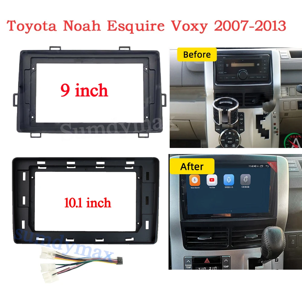 

10,1 дюймовая радиопанель для Toyota Ноя лыжа Voxy 70 2007-2013, стерео панель, GPS рамка, комплект крепления для приборной панели, ободок, автомобильные аксессуары