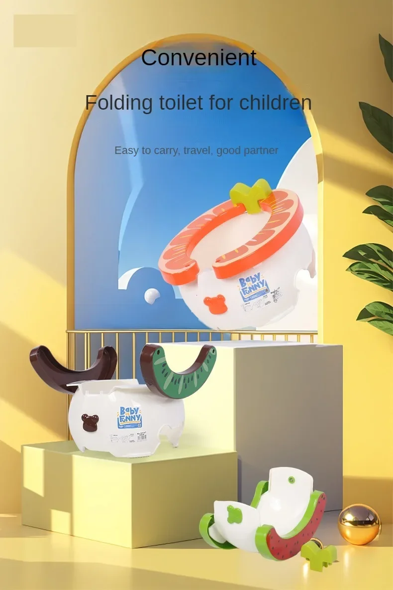 Description Picture 2 of itemFolding Travel Baby Toilet Pot Banana Potty Urinal for Children Baby Pot Child Toilet Portable Potty Child Potty Training Seat