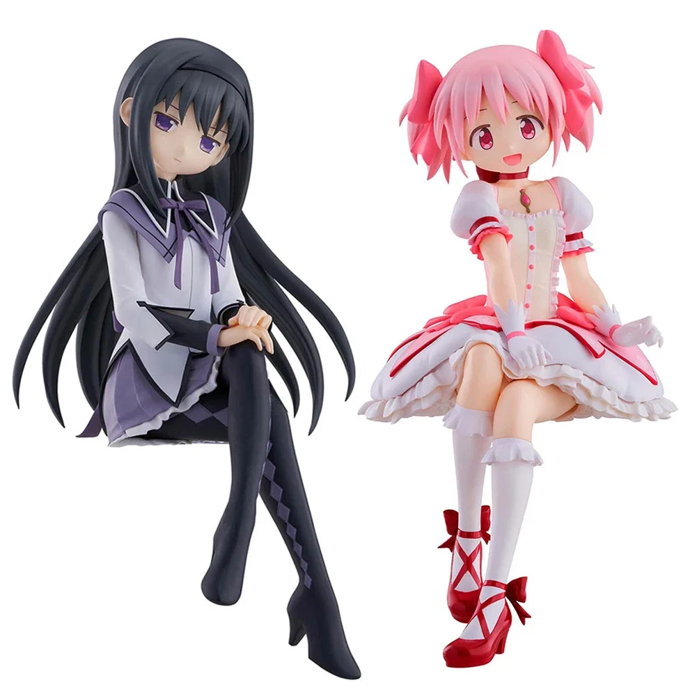 Anime Magical Girl Figurine: Adorable Madoka & Homura Collectible Statue