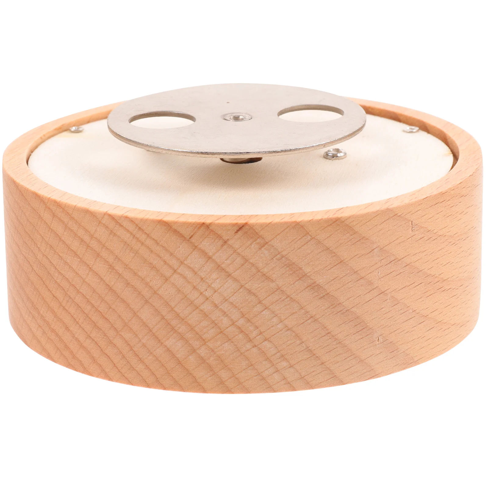 Wooden Music Box Base Rotating DIY Musical Box Accessory Round Replacement Part For Handmade Decoration Gift Item