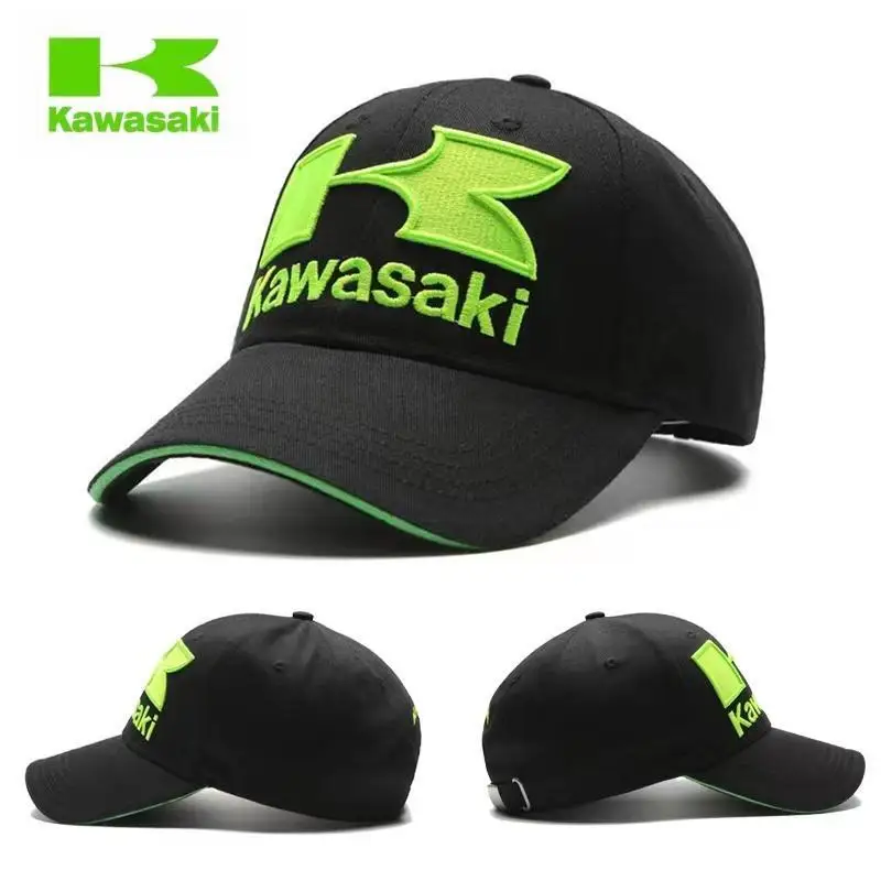 

Kawasaki Unisex Letter Embroidery Camouflage Baseball Caps Spring and Autumn Outdoor Adjustable Casual Hats Sunscreen Hat