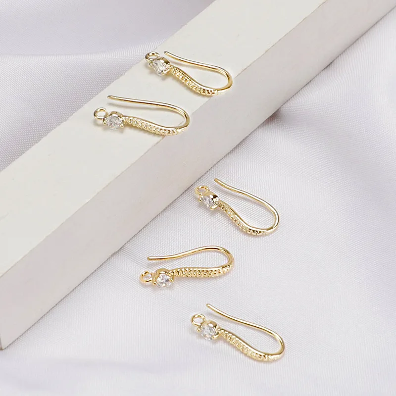 18k Gold Plated Earring Hooks Fish Hook Earrings Ear Wires - Temu