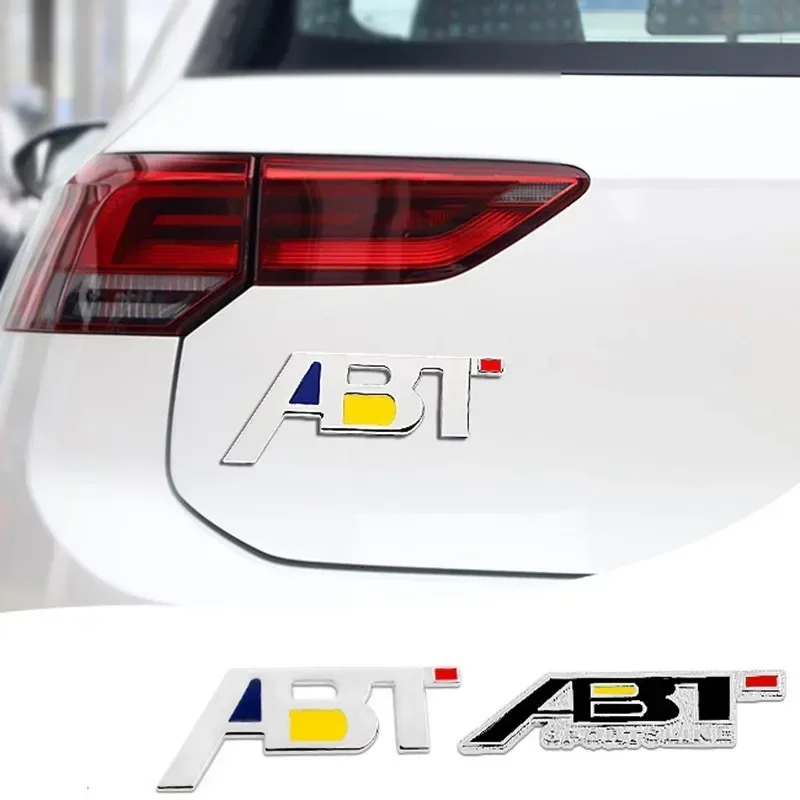 아우디 Q3 Q5 Q7 A3 A4 A5 A6 B6 B8 C6 C5 용 3D 메탈 ABT 프론트 그릴 리어 트렁크 펜더 엠블럼 배지 스티커 데칼
