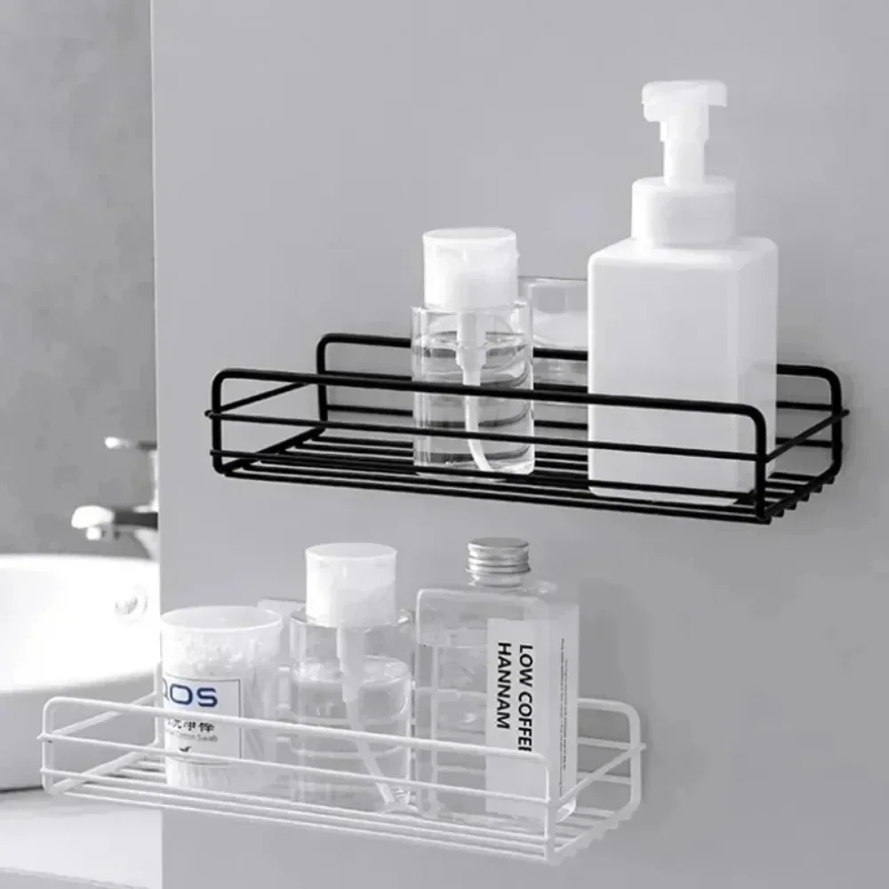Bathroom Shower Shelf No-Drill Metal Corner Racks Home Shelf Shower Storage Shelf Bracket Organization Hanger 2024 4