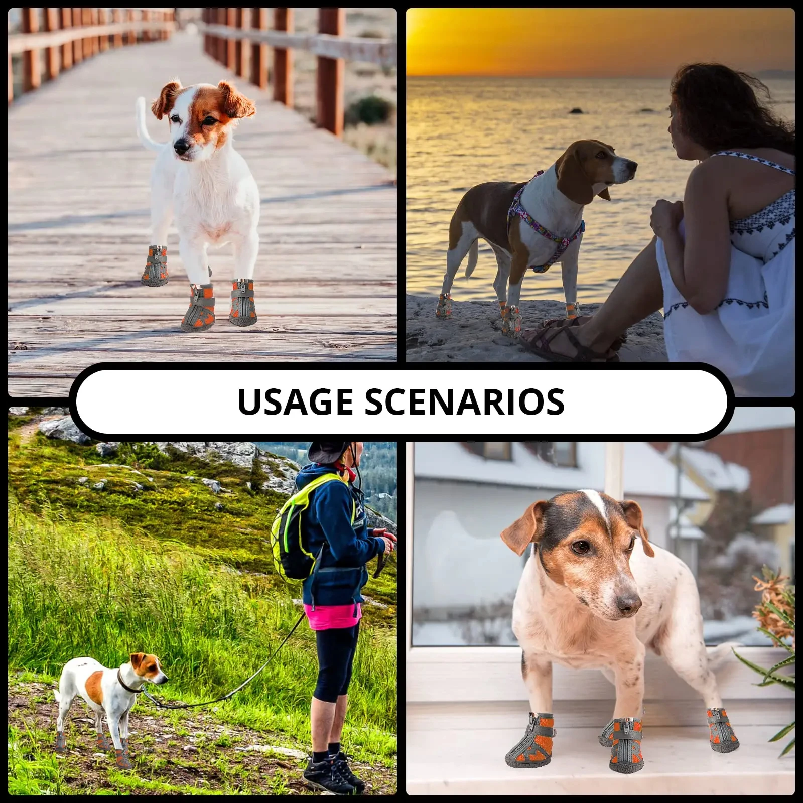 Waterproof Reflective Dog Shoes 6