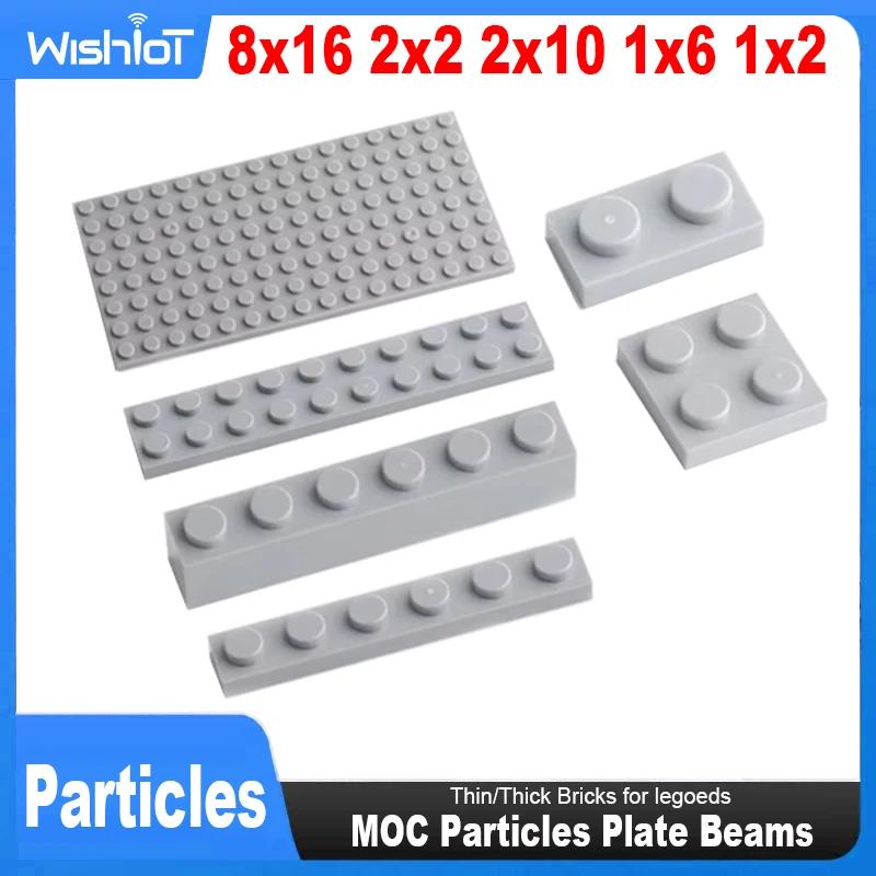 MOC Assemble Particles Plate Beams 8x16 2x2 2x10 1x6 1x2 Thin/Thick Bricks for legoeds 6146701 3023 3009 92438 3022 3832 3666