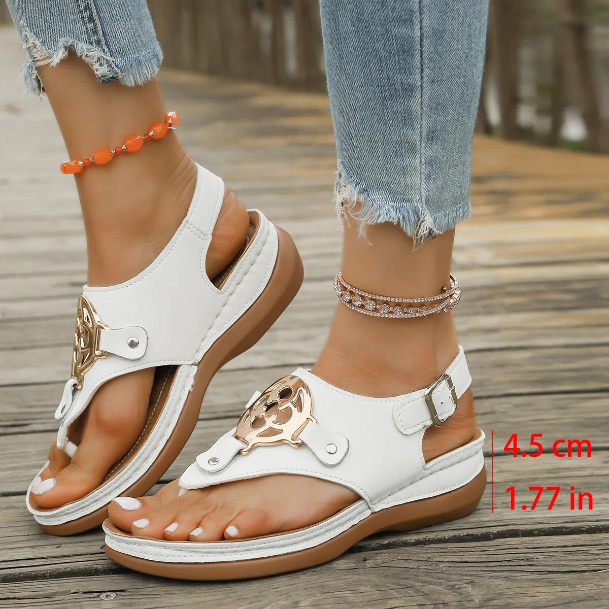 Women Platform Sandals 2025 Shoes for Women Trend Heeled Slippers Orthopedic Wedge Heels Summer Sandals Casual Beach Flip Flops