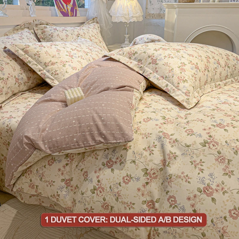 Cotton Luxury Floral Bedding Set 4
