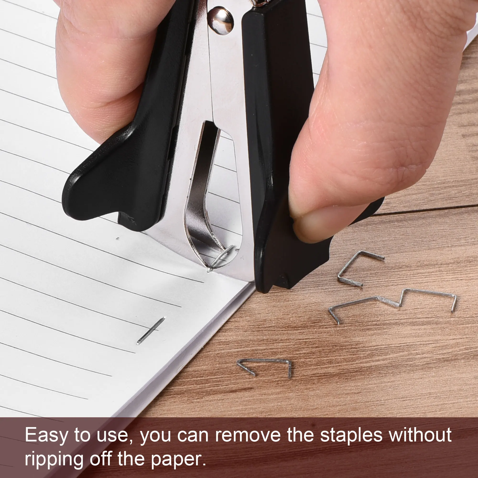 Staple Remover 3 Colors Mini Staple Remover Metal Effort Saving Small Nail Out Extractor Puller Office School Stationery Tools Supplies 2Pcs