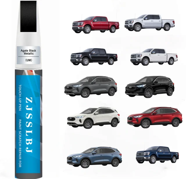 Car Touch Up Paint for Ford, Car Paint Scratch Repair Kit, Quick & Easy Solution to Repair, 2 in 1 Scratch Remover Pen with 2PCS 1