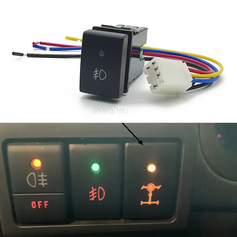 Für Suzuki Jimny 2007 2008 2009 2010 2011 2012 2013 2014 2015 Orange LED Licht Auto Nebel Licht Taste Schalter mit Draht