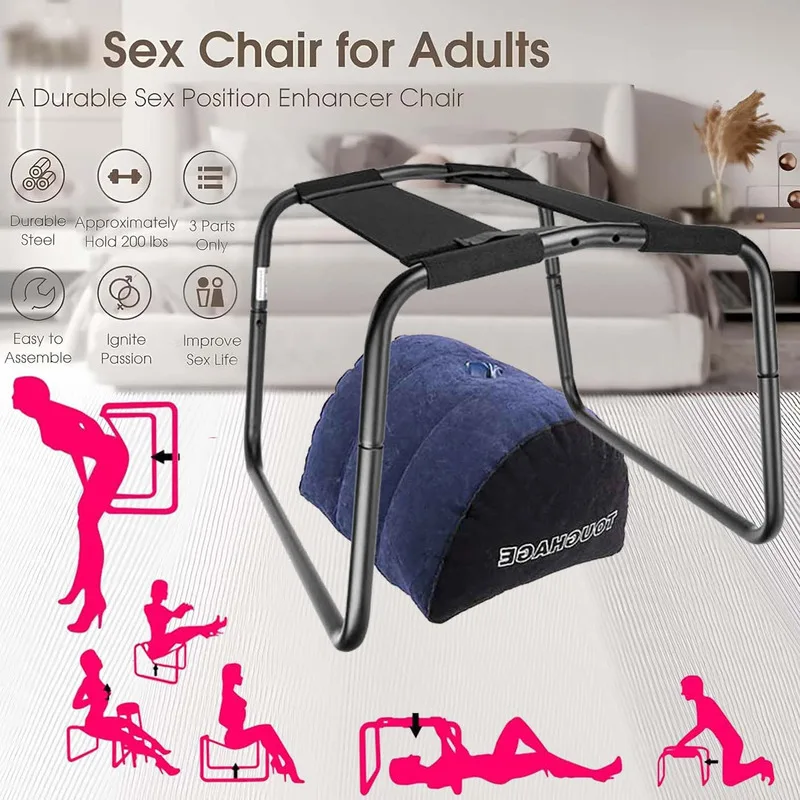 TOUGHAGE Sex Aid Bouncing Weightless Chair Set Inflatable Pillow Love Position Stool Elastic Seat Adult Sex Toys For Couples