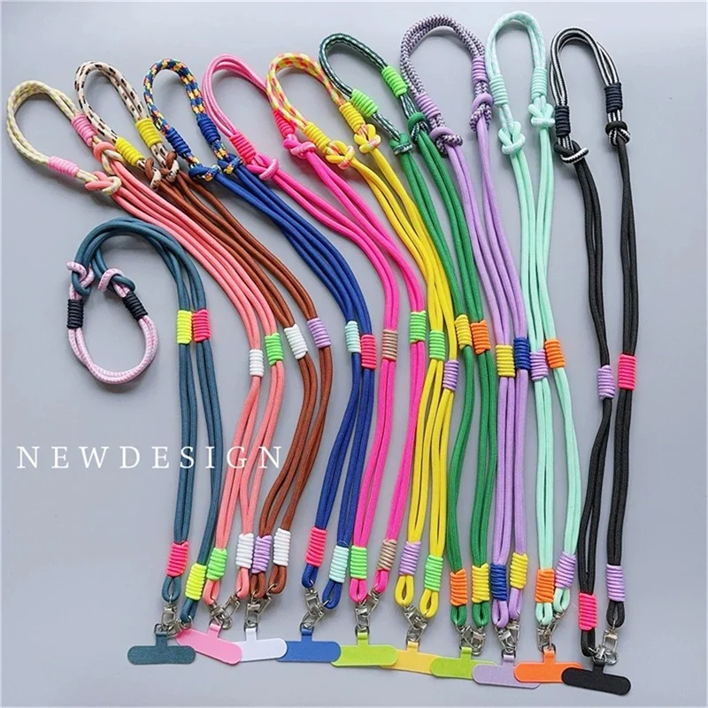 Elegant Crossbody Mobile Phone Lanyard with Stylish Hanging Chain Design