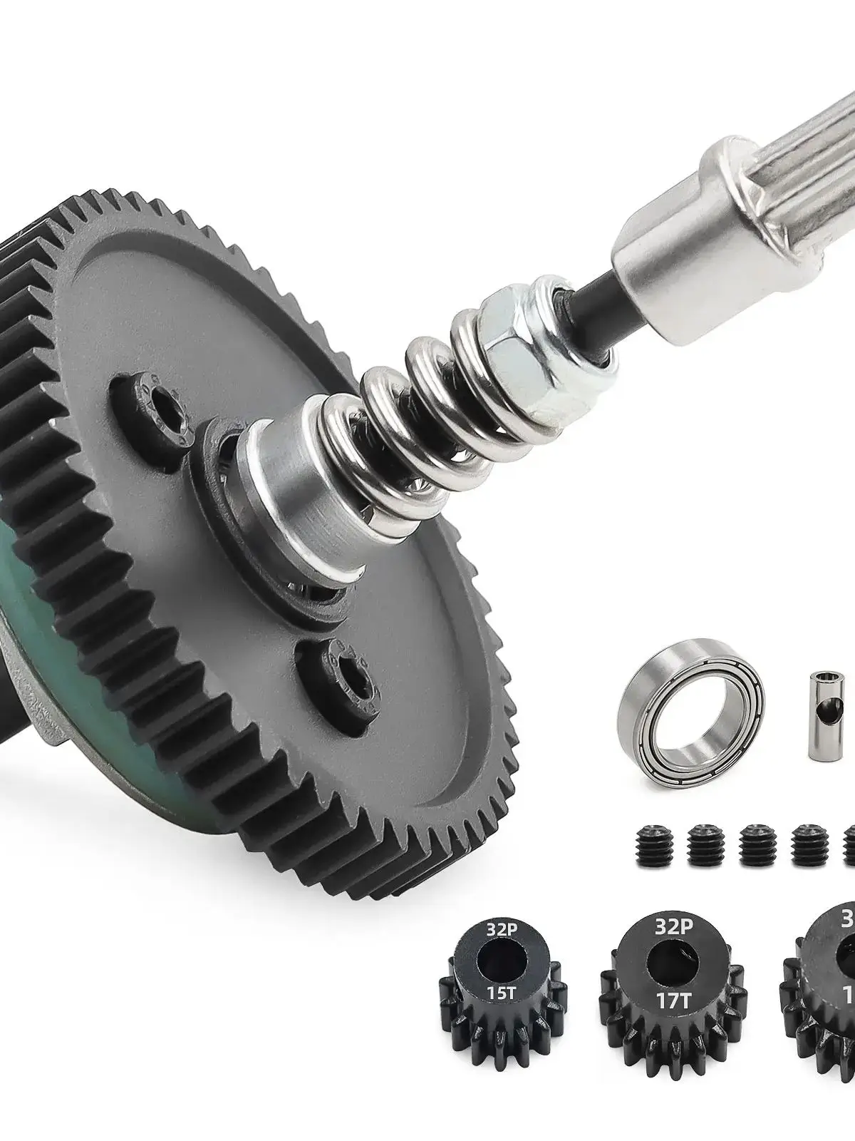 Kit de roues en métal pour crawler buggy RC - 1 ensemble blanc