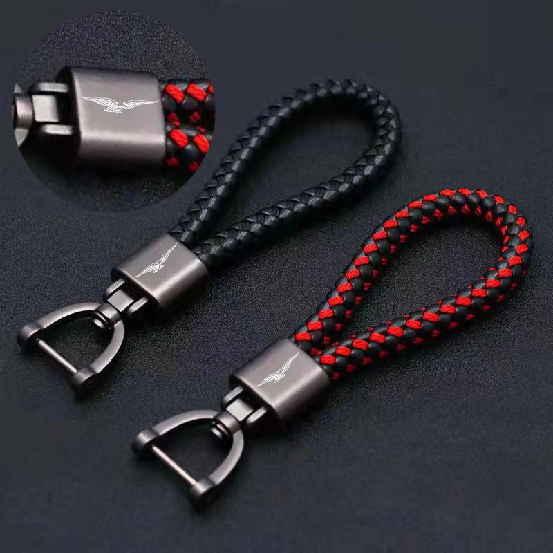 Exquisite Woven Keychain for Motorcycle Enthusiasts