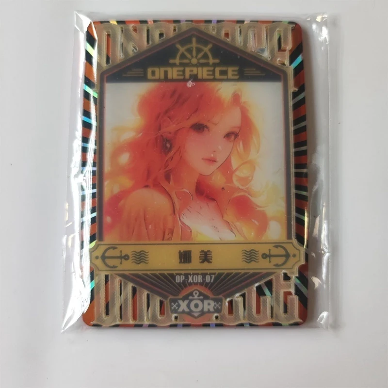 Anime One Piece Luffy Zoro Nami Ace Chopper Hancock Franky Brook Shanks Collectible Cards Christmas Birthday Gift Children's Toy
