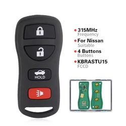 Enhanced Remote Car Key for Nissan Vehicles (2002 - 2008) (4 BT No Key Chip)