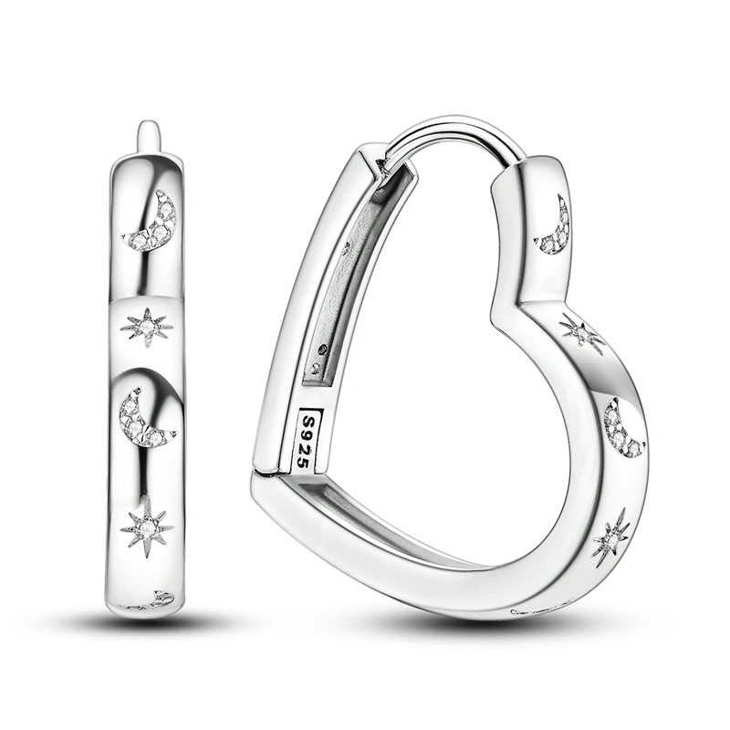 Colorful Zirconia-Embellished Feather and Butterfly Hoop Earrings in 925 Silver
