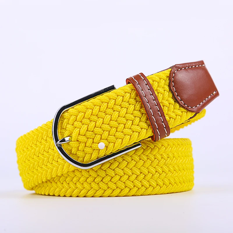 Unisex Eco-Friendly Stretch Belt with Pin Buckle - Versatile Design in 60 Colors