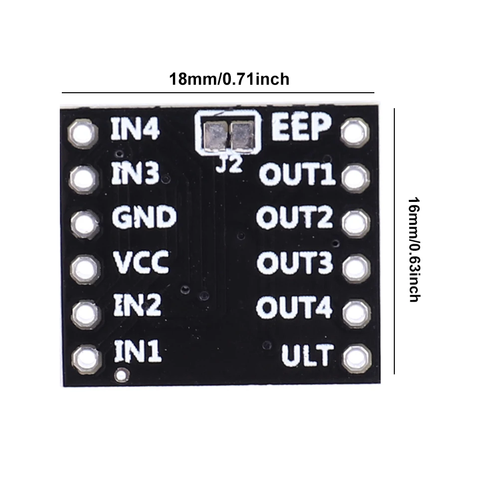 DRV8833 모터 드라이브 모듈 좋은 방열 DC 기어 모터 드라이버 Arduino 용 2pcs 6 핀 자동 스테퍼 모터 드라이버