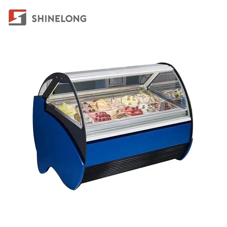 Supermarket Refrigeration Equipment Gelato Display Fridge Showcase Freezer For Ice Cream - Image 2
