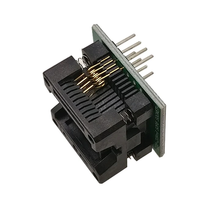 IC Sockets IC Socket IC Component SOIC8 SOP8 to DIP8 Wide-body Seat Wide 150/200mil Programmer Adapter Socket Blue SA602 IC Test Conversion Burner
