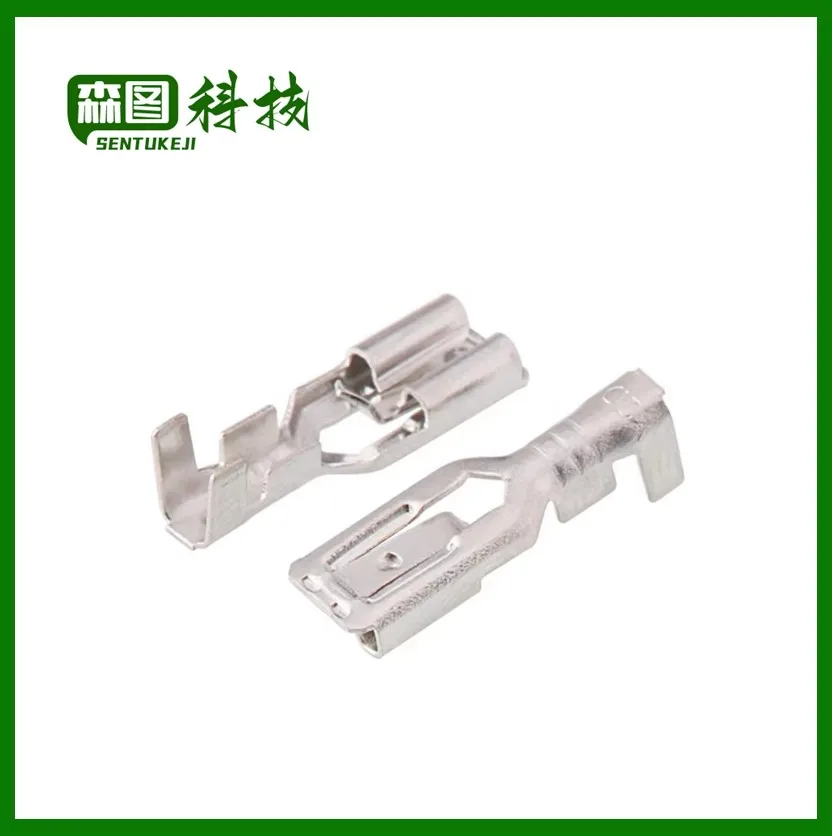 

50PCS 6.3mm 6.3 Crimp Terminal Male Female Spade Connector Crimping terminals