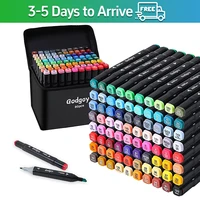 Markers, 80/120/168 Colors Two Color Professional Permanent Sketch Markers For Adult Coloring, Illustration And Artistic Drawing 1