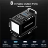 Camping Solar Generator 120W Peak Portable Power Station 88Wh Generator with Solar Panel and LED Flashlight 3