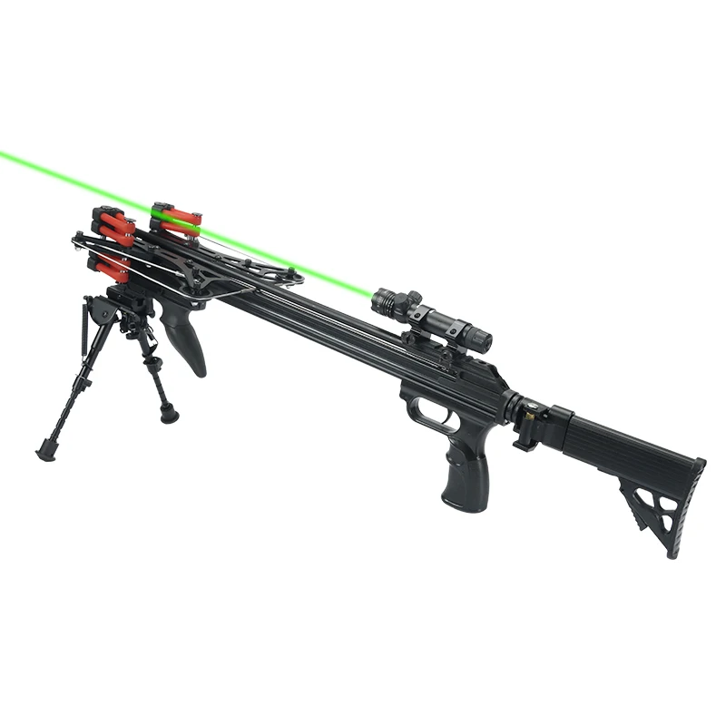 New Professional High-power Metal Laser Rubber Band Outdoor Hunting Slingshot