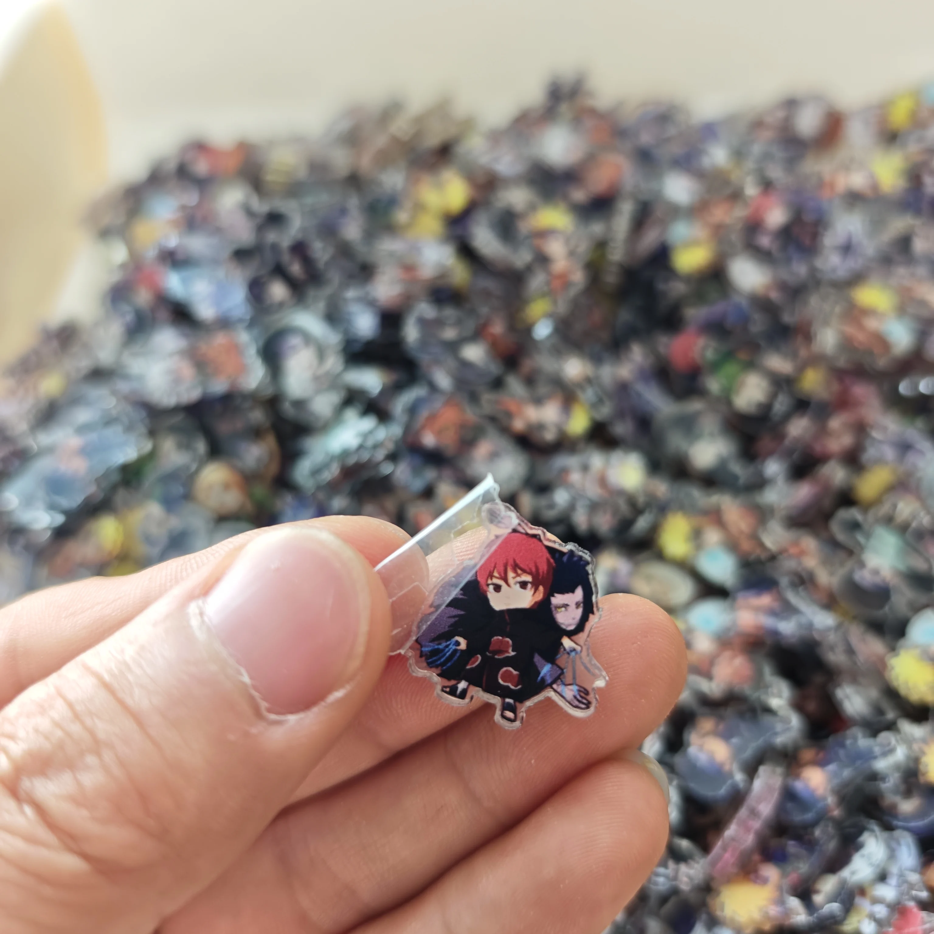Naruto Anime Resin Accessories Set - Cute Acrylic DIY Gift Patches (50 Pieces)