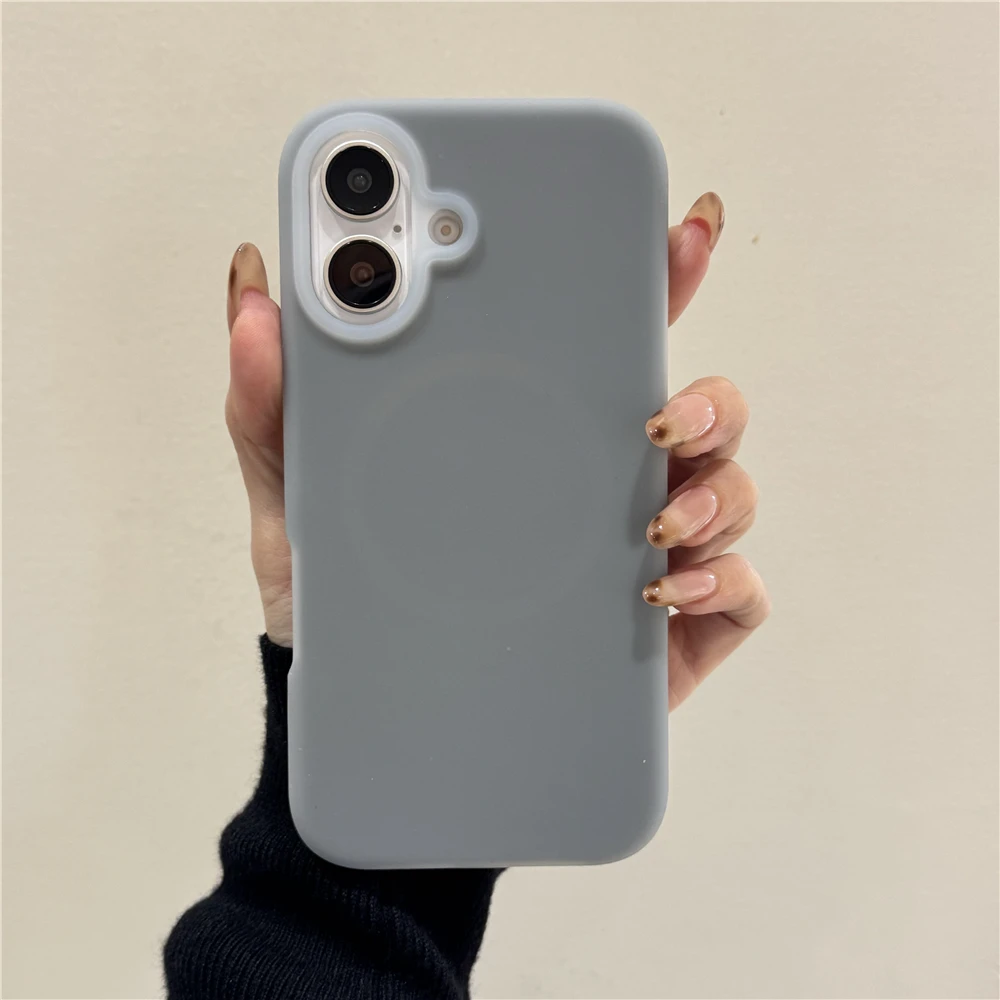 Liquid Silicone Candy Jelly Magnetic Phone Case - Thicken Shockproof Bumper Cover