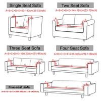 Jacquard Sofa Cover For Living Room Slipcovers Stretch Polar Fleece Armchair Protector Elastic L Shaped Sofa 1/2/3/4 Seater 2