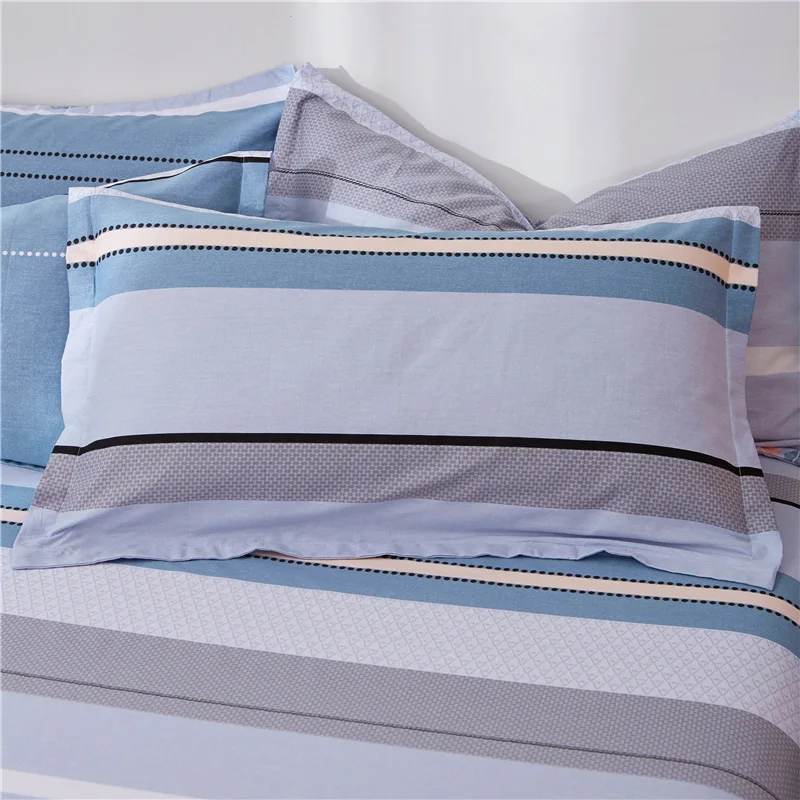 100% Pure Cotton 48cm * 74cm Grid Pillowcase, Landscape Cotton Pillowcase,Beauty Printed Pillowcase Bedroom Cover 4