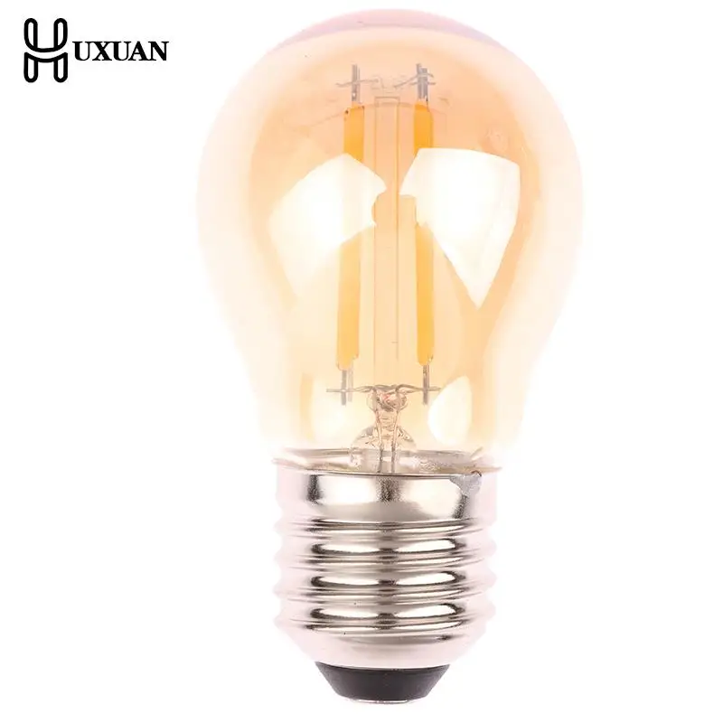 

For Chandelier String Lighting Mini Tan Glass E27 2700K Vintage LED Filament Bulb G45 2W 4W 6W Globe Light Lamp