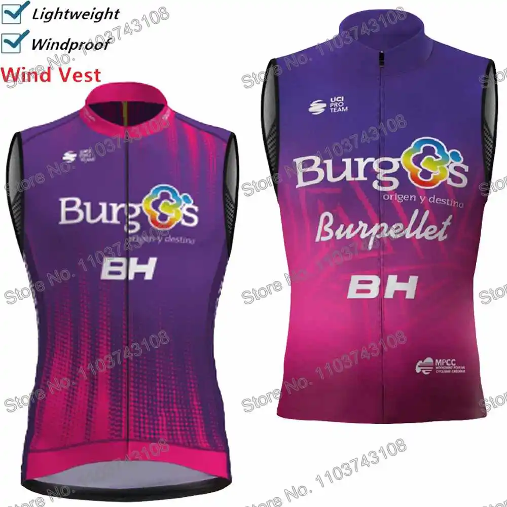 Burgos Burpellet BH Cycling Vest Windbreaker Pro Race Men Wind Vest Summer Road Bike Jersey Sleeveless MTB Bicycle Jacket