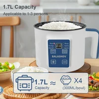 1.7L Electric Rice Cooker Single Double Layer 220V Multi Cooker Non-Stick Smart Mechanical MultiCooker Steamed Rice Pot For Home 4