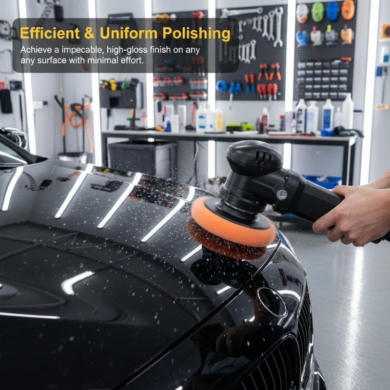  Car Buffing Polishing Pad Kit for Garage Use 6/8/11/12Pcs with Sponge Pads Drill Adapter for Auto Detailing Repair 