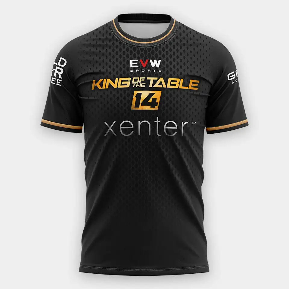King of the Table 14 Arm Wrestling Jersey EVW Sports KOT14 Herren-Wettkampf-T-Shirt, schnell trocknende, professionelle Trainingsbekleidung