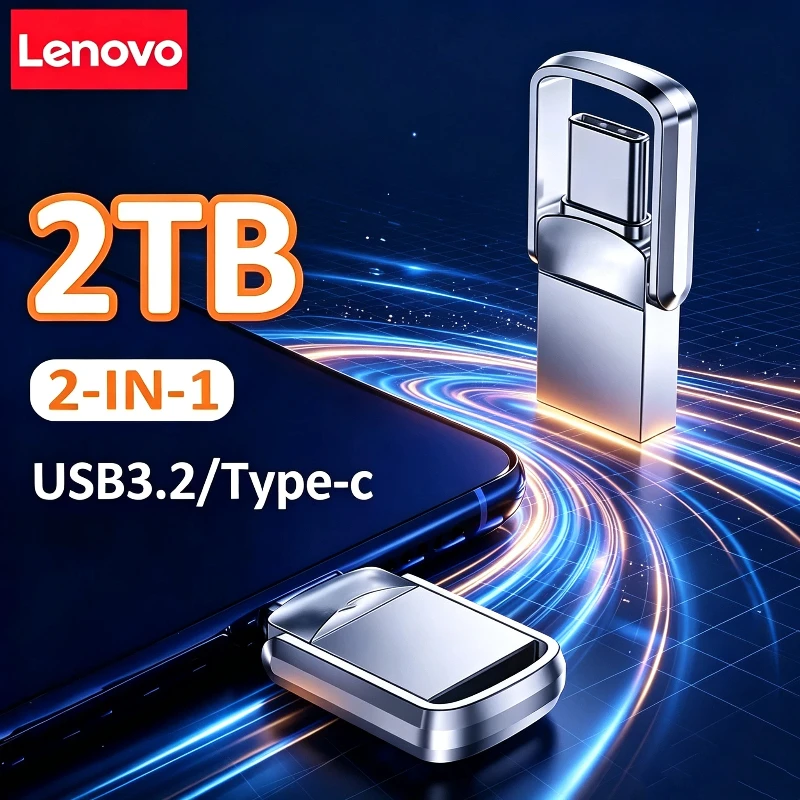 High-Capacity Metal USB 3.2 Type-C Flash Drive