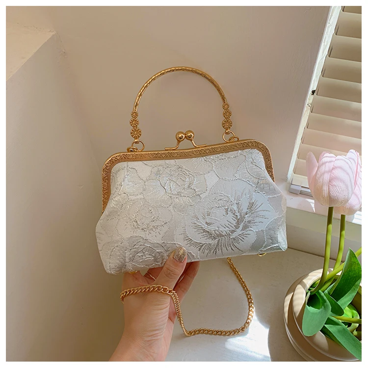 Silk Hasp Exquisite Crossbody Bags - Chinese Style High-Quality Women's Handbags