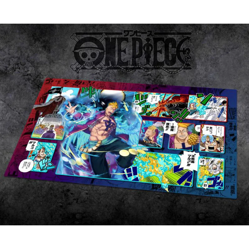 Opcg Anime One Piece Playmat Luffy Marshall D Teach Playmat Card Play Against Table Mat Trading Card Game Mat Dedicated Op7-9 anime trading card mat