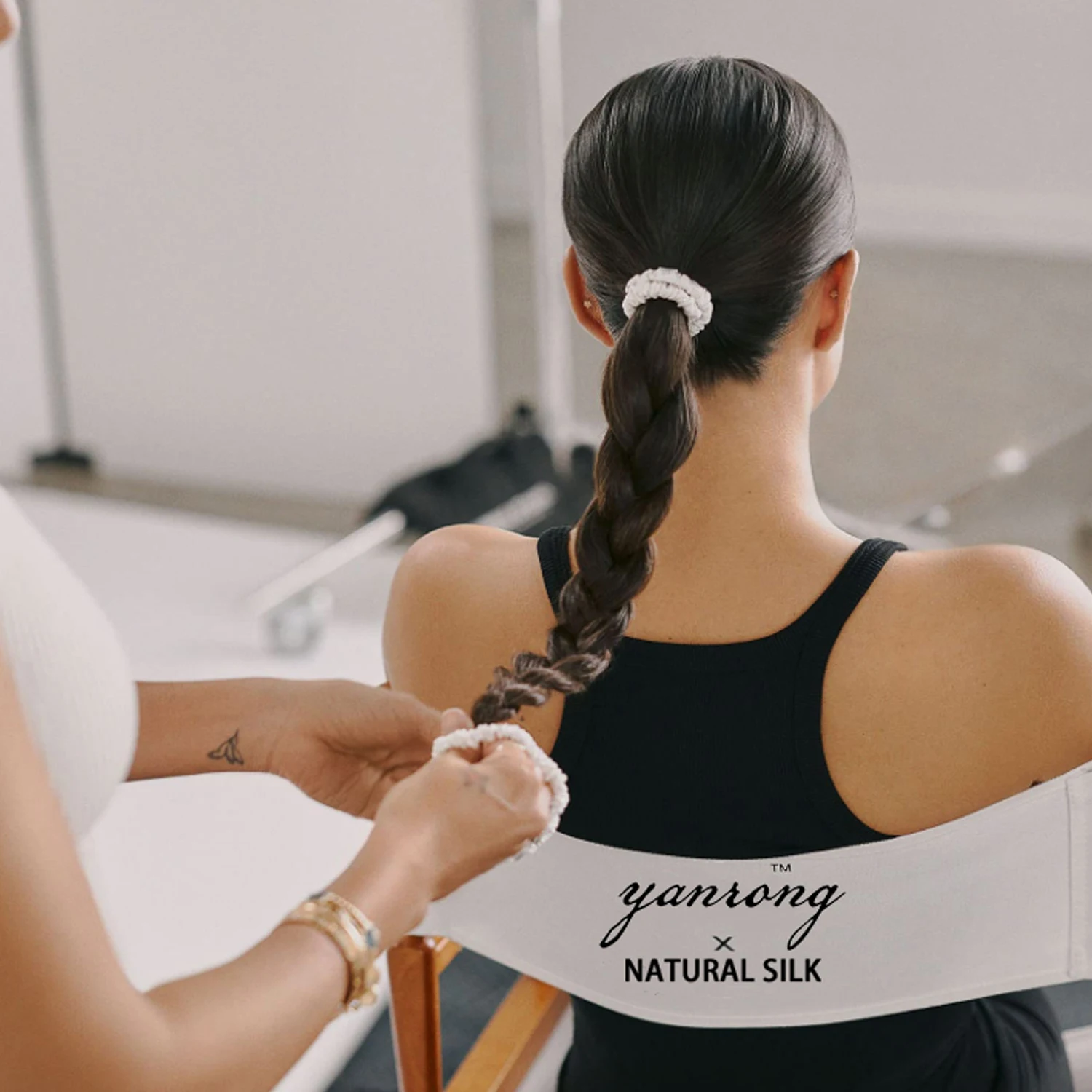 YANRONG 100% Natürliche Seide Frauen Haar Krawatten Hohe Qualität Haarband (22Momme) (groß/Mittel/Klein) YR Haar Zubehör – Detail 7