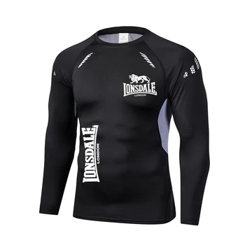 T-shirt sportiva da uomo a maniche lunghe 2025, adatta per la corsa, il fitness, l'allenamento, il jogging e lavaggio a secco, con mu stampato