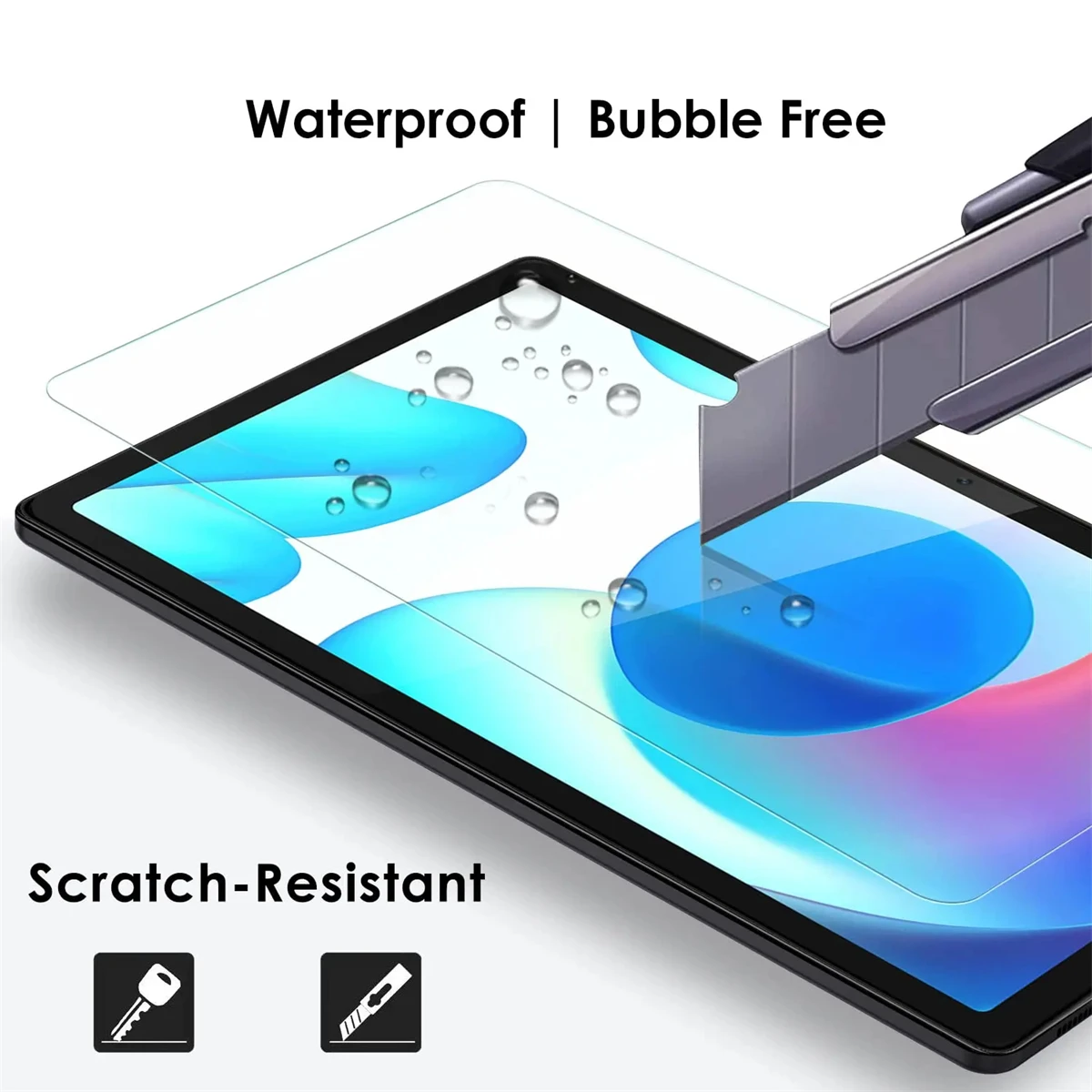 Screen Protector for Realme Pad 10.4 inch 9H Hardness Anti-scratch Protector Tempered Film for Realme Pad 10.4" 2021 Released 3