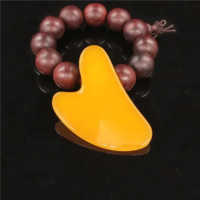 1pc Guasha Beautiful Massage Beeswax Scraping Massage Scraper Face Massager Acupuncture Gua Sha Eye Face Board SPA Massage Tool 1